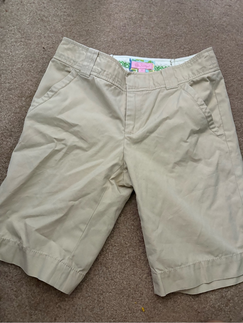 Lilly Pulitzer Tan Bermuda Shorts